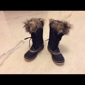 Sorel Joan of Arctic Snow Boots US7 Black EUC